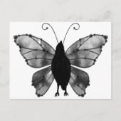 Zwart-witvlinder Raven Briefkaart (Voorkant)