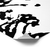 Zwart-witvlinderPoster Poster (Hoek)