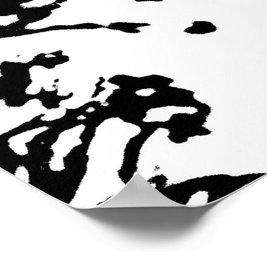 Zwart-witvlinderPoster Poster (Hoek)