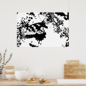 Zwart-witvlinderPoster Poster (Keuken)