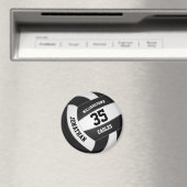 zwart witvolleybalteam kleuren jongens meisjes magneet (Insitu (Vaatwasser))