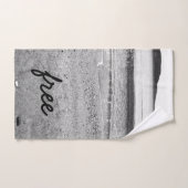 Zwart-witvrije zandbak bad handdoek (Handdoek)