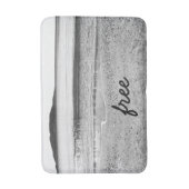 Zwart-witvrije zandbak badmat (Voorkant Verticaal)