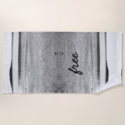 Zwart-witvrije zandbak strandlaken (Voorkant)