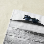 Zwart-witvrije zandbak strandlaken (In situ)