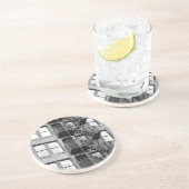 Zwart-witvuur Zandsteen Onderzetter (Zijkant)