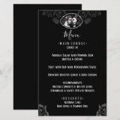 Zwart-witwandtapskeletten Zwart Roos Menu (Voorkant / Achterkant)