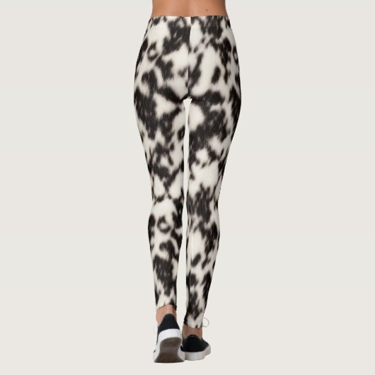 Zwart-witwasgoed en kruit leggings (Achterkant)