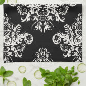 Zwart-witwashanddoeken Theedoek (Gevouwen)