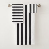 Zwart-witwashanddoekset Bad Handdoek (Insitu)