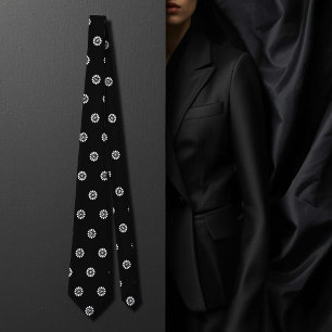 Zwart-witwasprogramma - Art Deco-patroon Stropdas