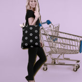 Zwart-witwasprogramma - Art Deco-patroon Tote Bag