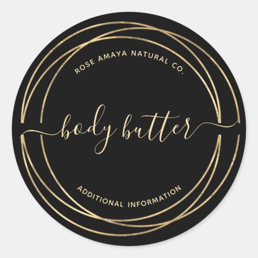 Zwart-witwasprogramma, mooie hoofdtekst, op maat ronde sticker (Voorkant)