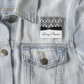 Zwart-witwasprogramma Vierkante Button 5,1 Cm (In situ)