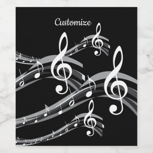 Zwart-witwasprogramma Wijn Etiket (Enkel label)