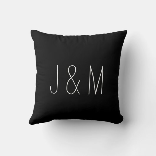 Zwart-witwasprogramma's met proefprogramma's kussen (Achterkant)