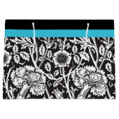 Zwart-witwastas met cadeautjes large cadeautasje (Voorkant)