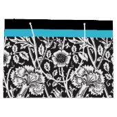 Zwart-witwastas met cadeautjes large cadeautasje (Achterkant)