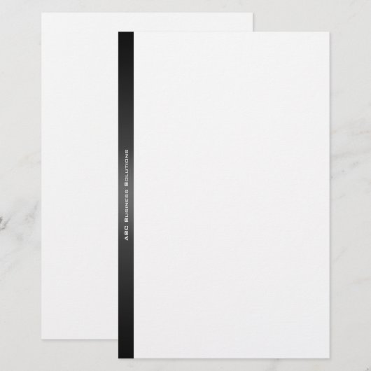 Zwart-witwerk Briefpapier (Voorkant / Achterkant)