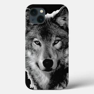 Zwart-witwerk met Wolf Case-Mate iPhone Case