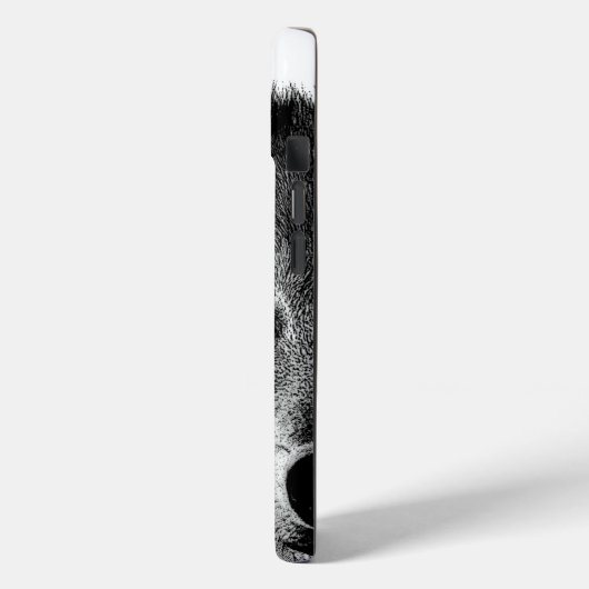 Zwart-witwerk met wolf oog Case-Mate iPhone case (Achterkant / Links)