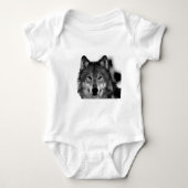 Zwart-witwerk met Wolf Romper (Voorkant)