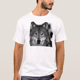 Zwart-witwerk met Wolf T-shirt