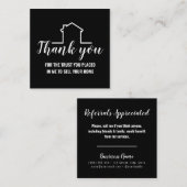 Zwart-witwerk voor professionele gebruikers aanbevelingskaartje (Voorkant / Achterkant)