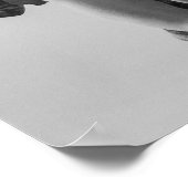 Zwart-witwertoren van Pisa Italië Poster (Hoek)