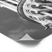 Zwart-witwertoren van Pisa Italië Poster (Hoek)