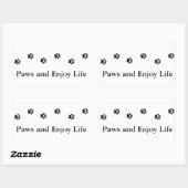 Zwart-witwespen en lust het leven rechthoekige sticker (Vel)