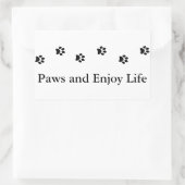 Zwart-witwespen en lust het leven rechthoekige sticker (Tas)