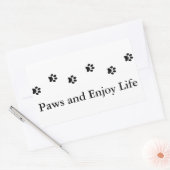 Zwart-witwespen en lust het leven rechthoekige sticker (Envelop)