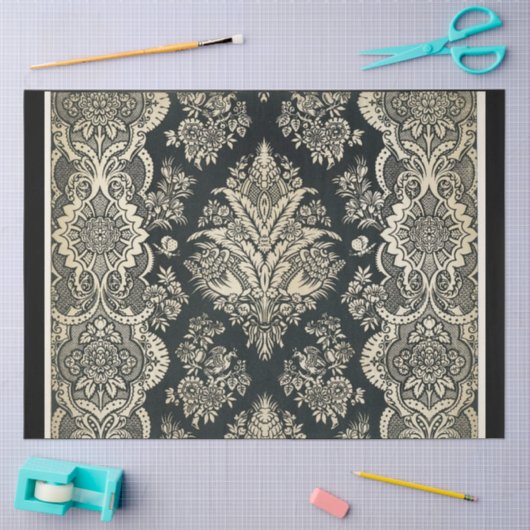 Zwart-witwitwaswitdeklappapier Tissuepapier (Craft)