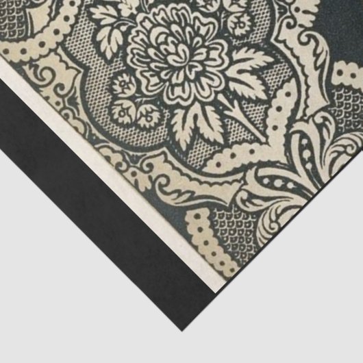 Zwart-witwitwaswitdeklappapier Tissuepapier (Detail)