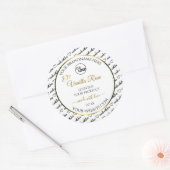 Zwart-witwoord Cloud Gold Product Label Logo (Envelop)