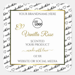 Zwart-witwoord Cloud Gold Product Label Logo