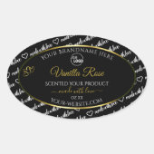 Zwart-witwoord - label voor cloud Logo Gold (Voorkant)