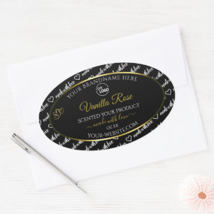 Zwart-witwoord - label voor cloud Logo Gold