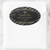 Zwart-witwoord - label voor cloud Logo Gold (Tas)