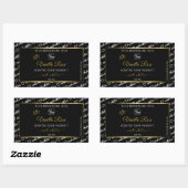 Zwart-witwoord - label voor cloud Logo Gold (Vel)