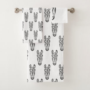 Zwart-witworstpaard Bad Handdoek