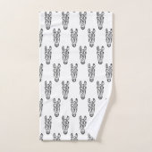 Zwart-witworstpaard Bad Handdoek (Handdoek)