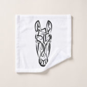 Zwart-witworstpaard Bad Handdoek (Wasdoekje)