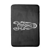 Zwart-witworstpaard Badmat (Voorkant Verticaal)