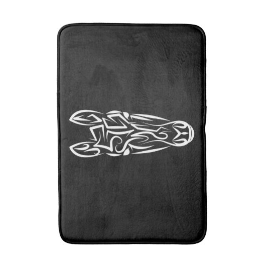 Zwart-witworstpaard Badmat (Voorkant Verticaal)