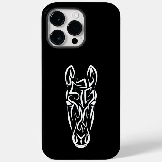 Zwart-witworstpaard Case-Mate iPhone Case (Achterkant)