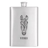 Zwart-witworstpaard Flacon (Voorkant)