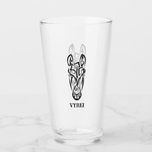 Zwart-witworstpaard Glas