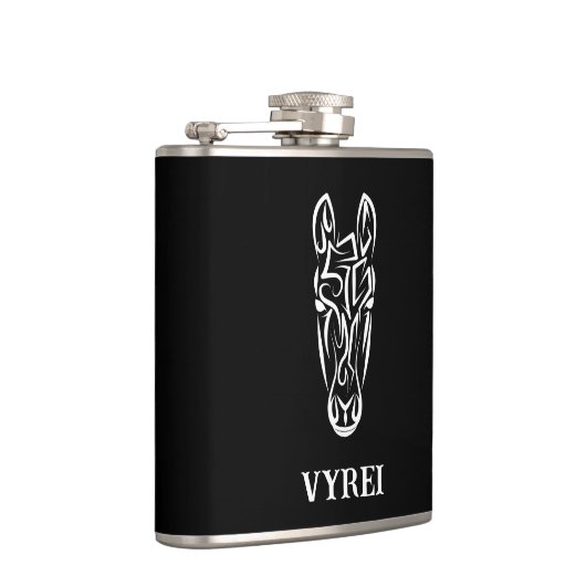 Zwart-witworstpaard Heupfles (Rechts)